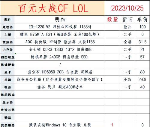 CFHD笔记本配置要求解析（满足高效办公和娱乐需求的硬件配备）